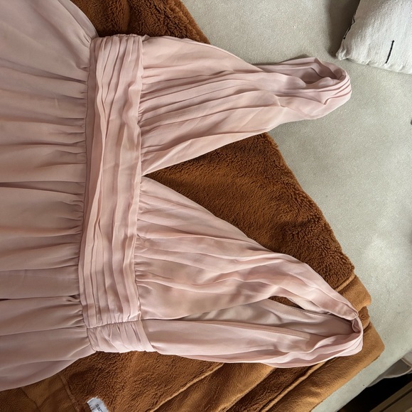 Lulu's | Size S | Blush Pink Maxi Dress with Slit - Picture 9 of 9